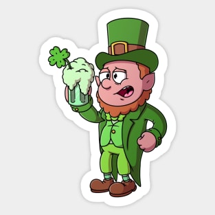 Drunk Leprechaun Sticker